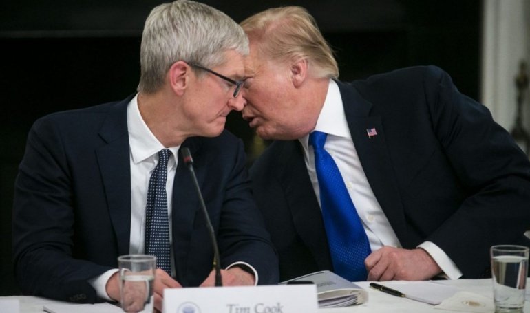 Apple Stock Hits 1 as Trump Tells Cook,“No Building in India”