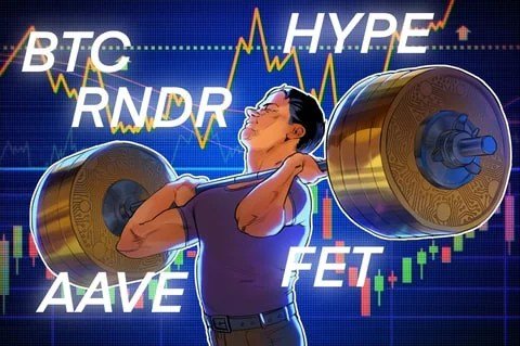 Bitcoin Price Dips Before Fed Announcement, HYPE, AAVE, RNDR, FET Still Bullish