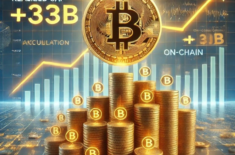 Bitcoin Sees  Billion Daily Growth in Realized Cap Amid Ongoing Accumulation