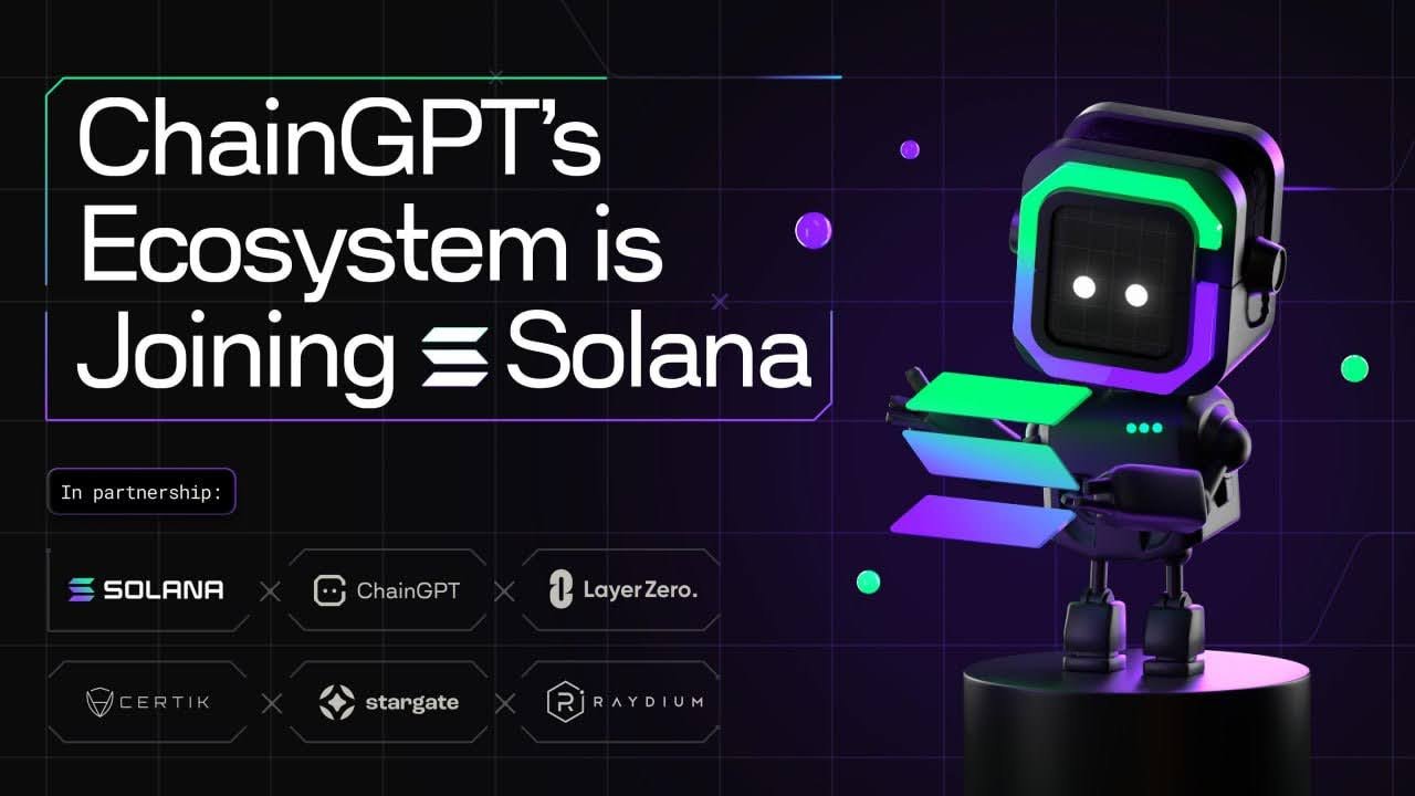 ChainGPT Brings $CGPT Ecosystem and AI Multichain to Solana