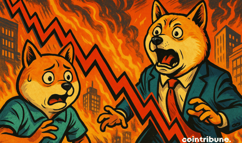 Dogecoin And Shiba Inu Drop As Bearish Signals Flash Red