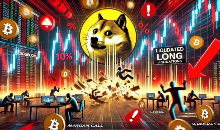 Dogecoin Long Liquidations Rack Up As Price Crashes 10%