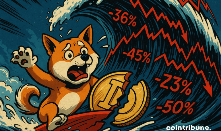 Dogecoin Slides After 200 % Liquidation Shock