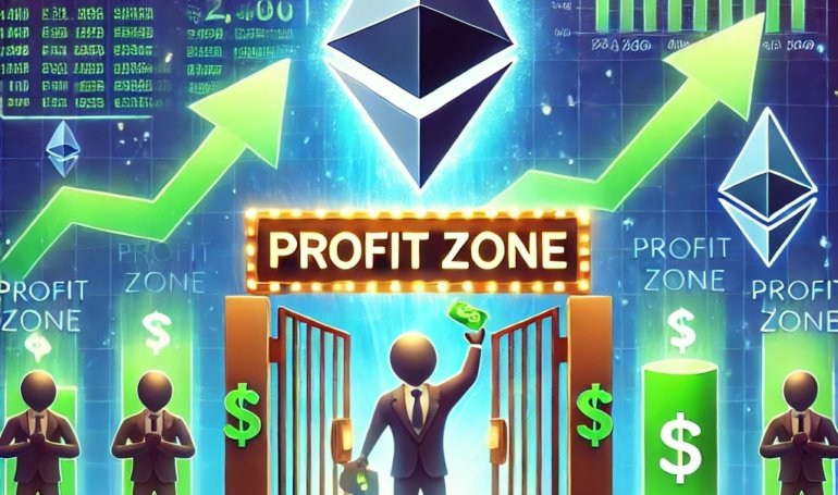 Ethereum Stakers Enter Profit Zone as Price Climbs Above ,400