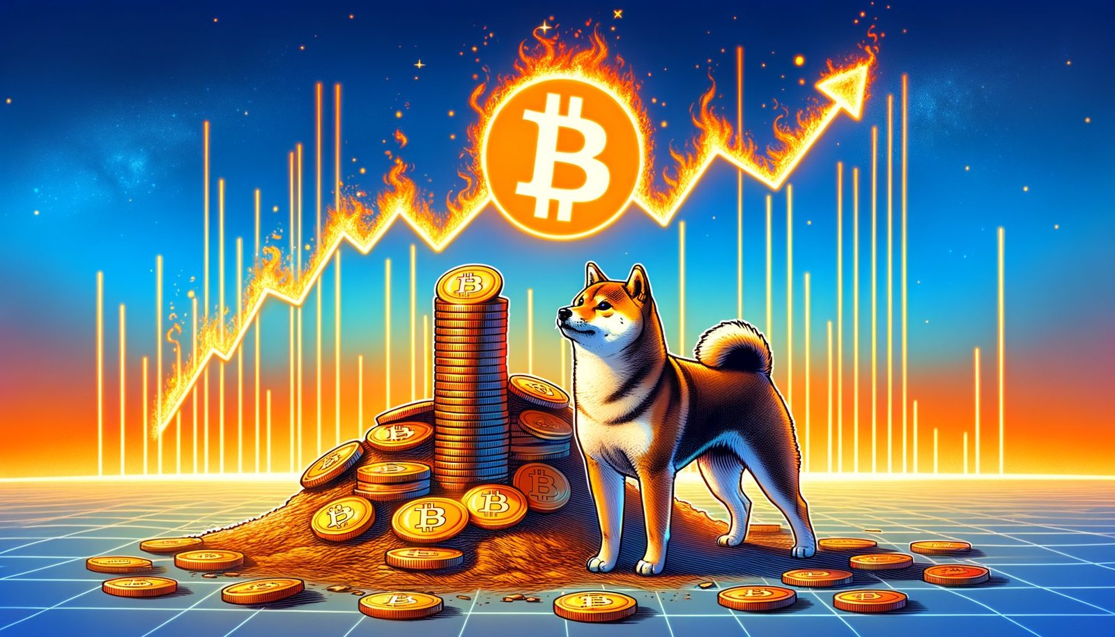Grok AI Predicts SHIB’s Price If Bitcoin Hits 0,000