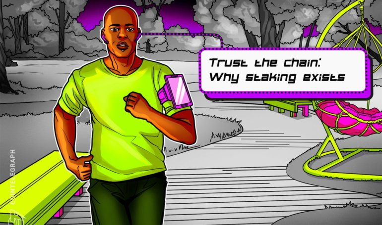 How staking incentivizes trust without burning energy