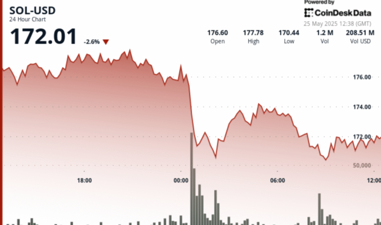 SOL Slides 5% as Institutions Dump at Midnight