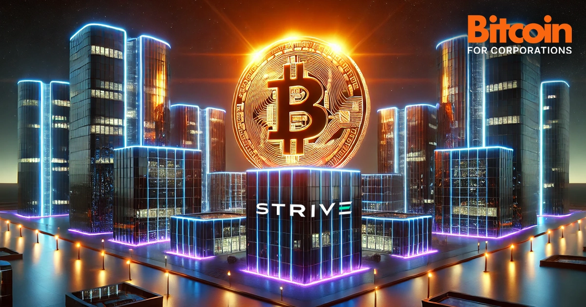 Strive Reveals New Bitcoin Treasury Blueprint At Strategy World 2025