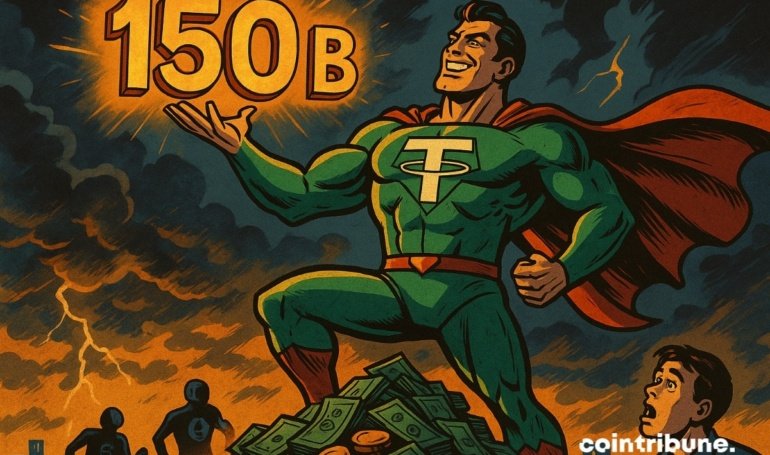 Tether Reaches 150 Billion Dollars In Market Capitalization