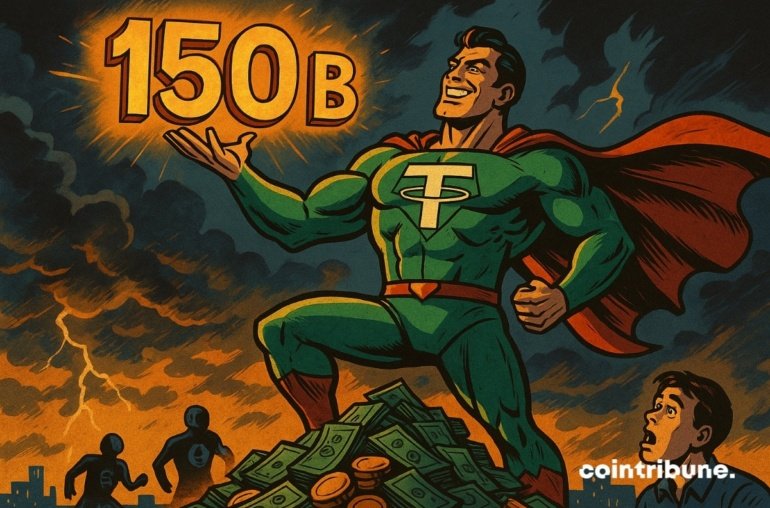 Tether Reaches 150 Billion Dollars In Market Capitalization