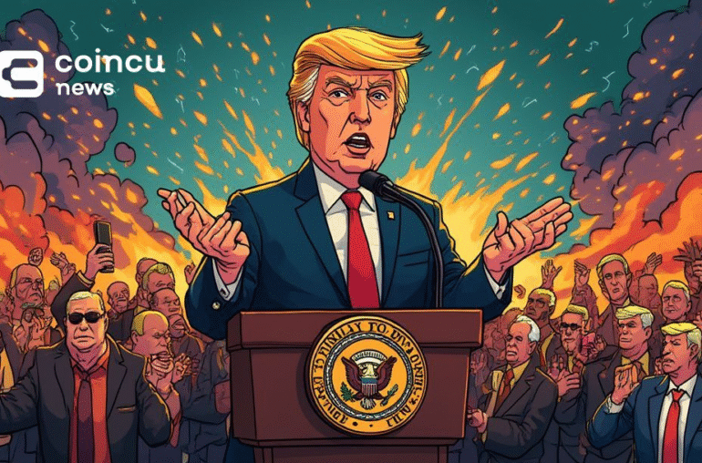 Trump Allegedly Uses Presidential Seal at Private Crypto Event – Coincu