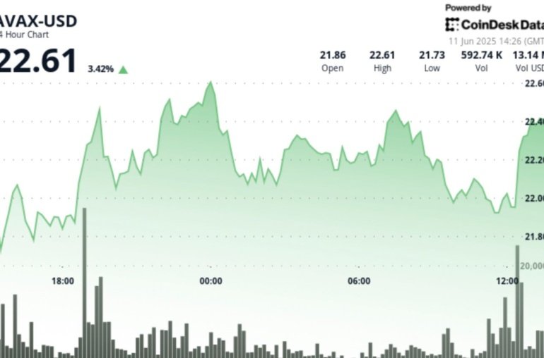 AVAX Rises 4% as  Support Zone Holds