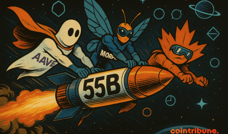 Aave, Morpho, and Maple Push DeFi TVL to a Record  Billion