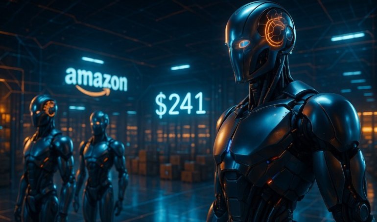 Amazon AI Robots Boost Innovation, Stock Eyes 1 Target