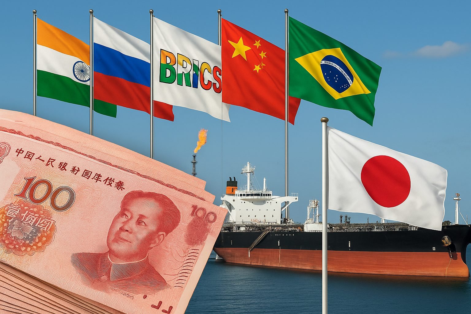 BRICS Moves From US Dollar Debt to RMB Bonds as Japan Buys Russian Oil