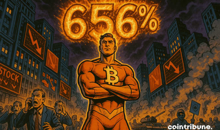 Bitcoin Surges 656% Amid Global Turmoil
