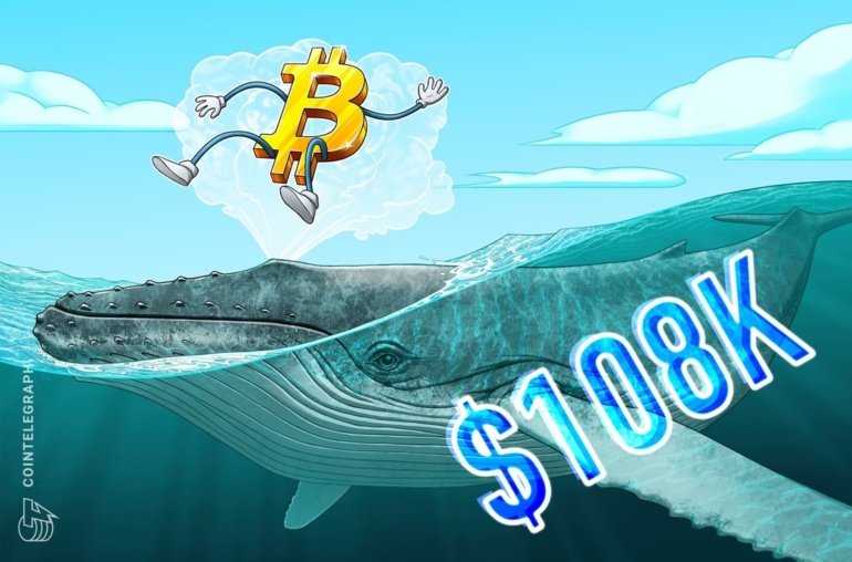 Bitcoin retakes 8K as millionaire whale goes 20x long on BTC price