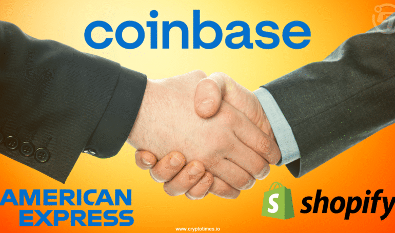 Coinbase Signs Major Deals with American Express and Shopify