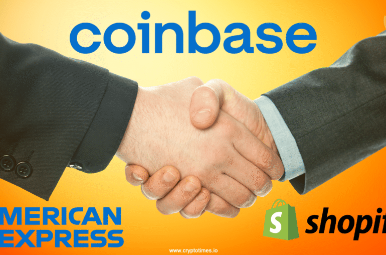 Coinbase Signs Major Deals with American Express and Shopify