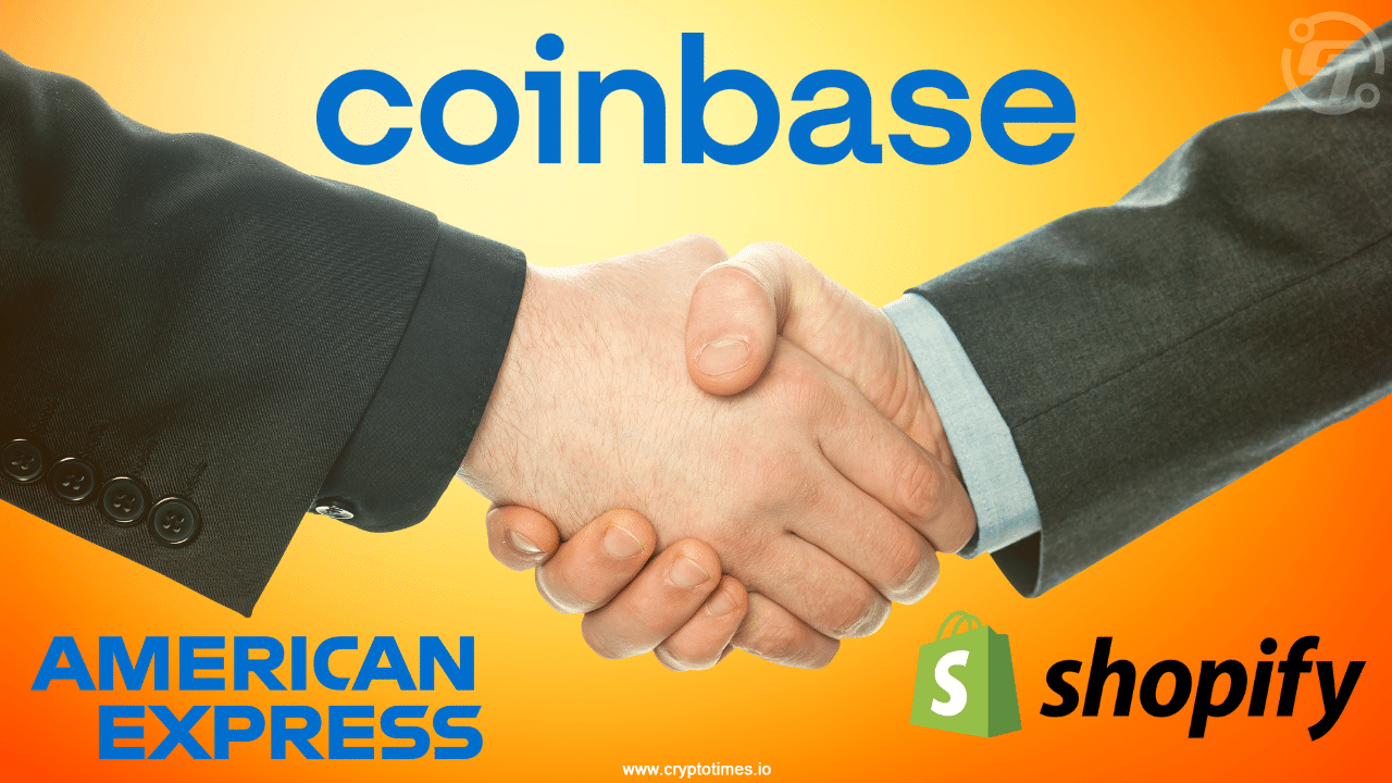 Coinbase Signs Major Deals with American Express and Shopify