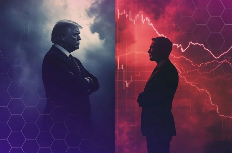 Crypto Dips, Tesla Tumbles 14% As Trump-Musk Drama Unfolds