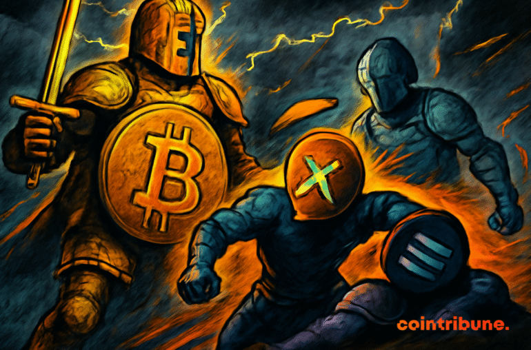 Crypto Market Shakeup: Bitcoin Leads, Ethereum Retreats, XRP Overtakes Solana