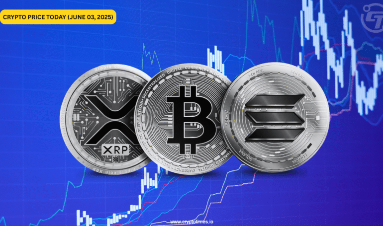 Crypto Price Today (June 3): Altcoins Recover as Bitcoin Tops 6K; XRP, SOL Spike 4%