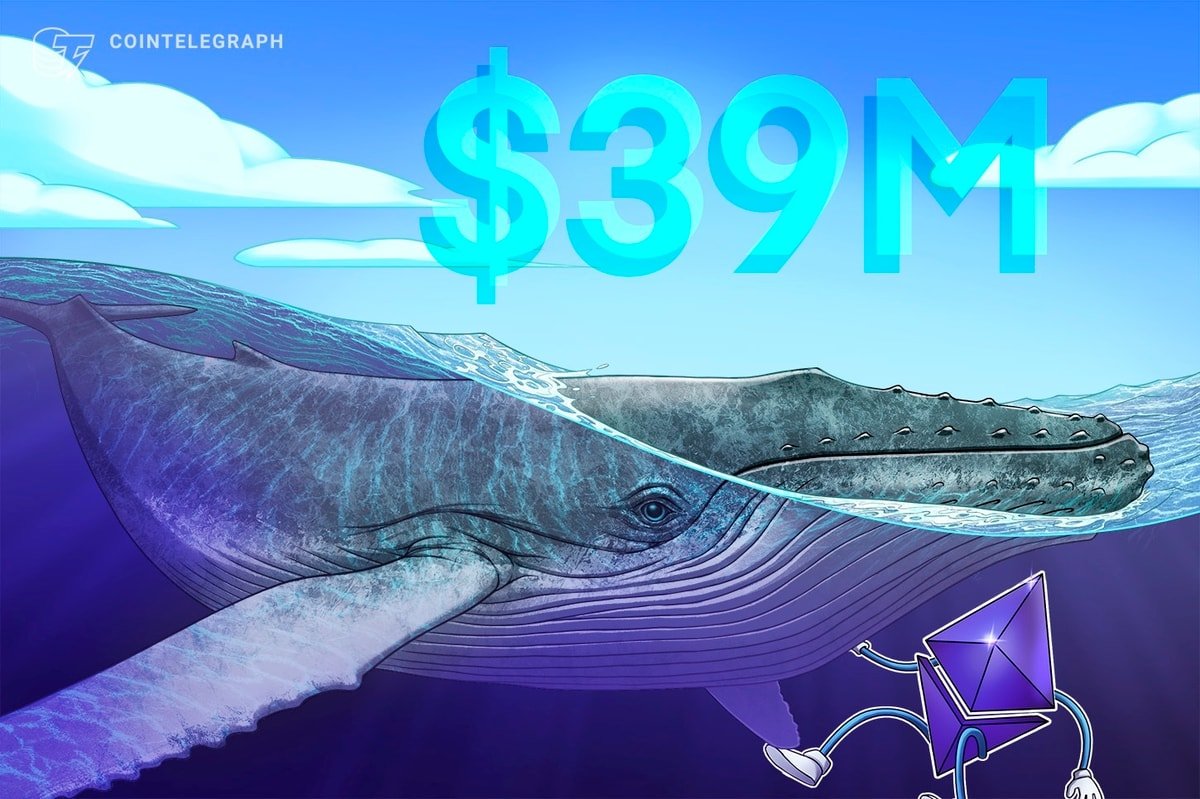 Ethereum Whale Stacks M in ETH Despite Ether Falling Harder Than Bitcoin