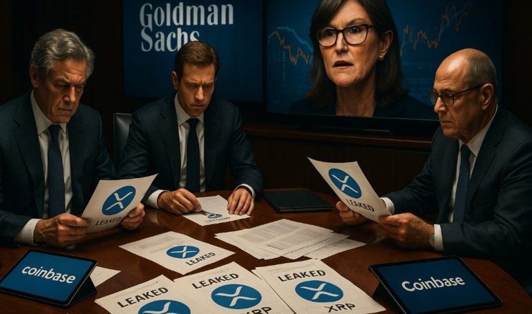 Goldman’s Ripple Leak Shocks Coinbase, Wood Reacts