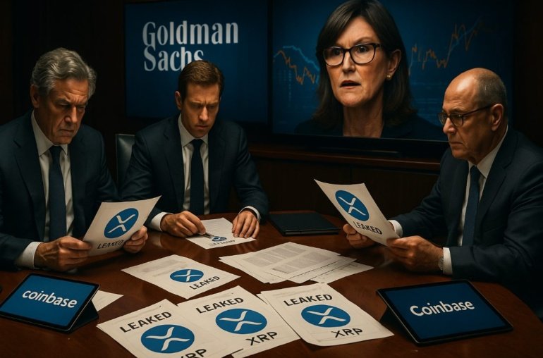 Goldman’s Ripple Leak Shocks Coinbase, Wood Reacts