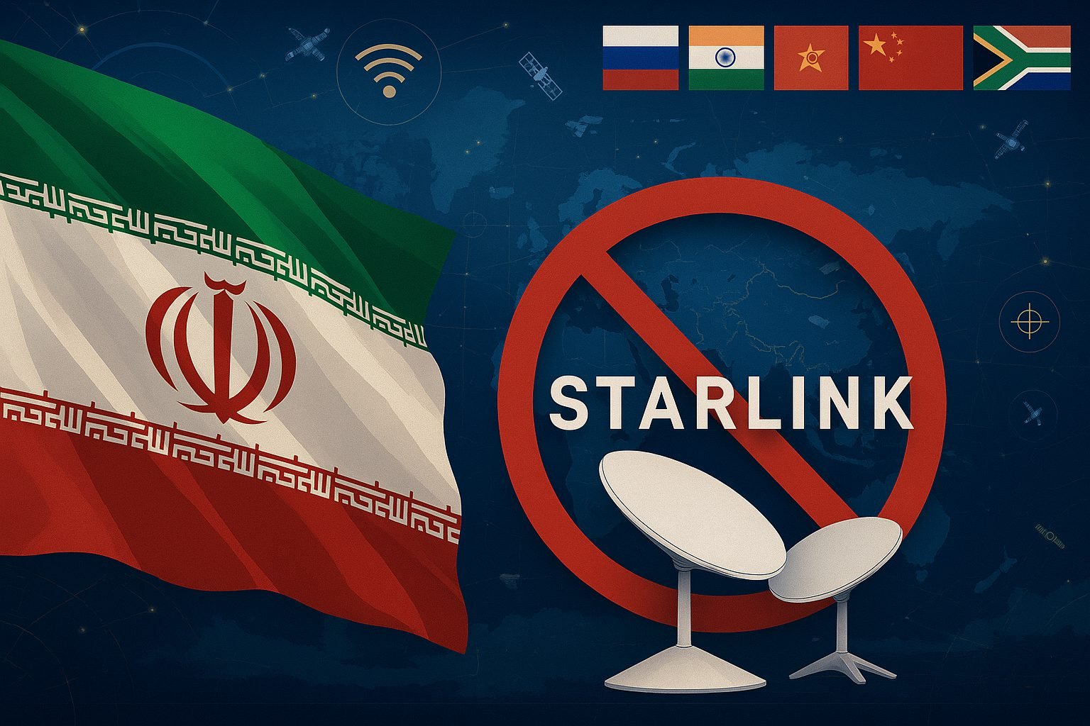 Iran Bans Musk’s Starlink as BRICS Pushes Digital Sovereignty