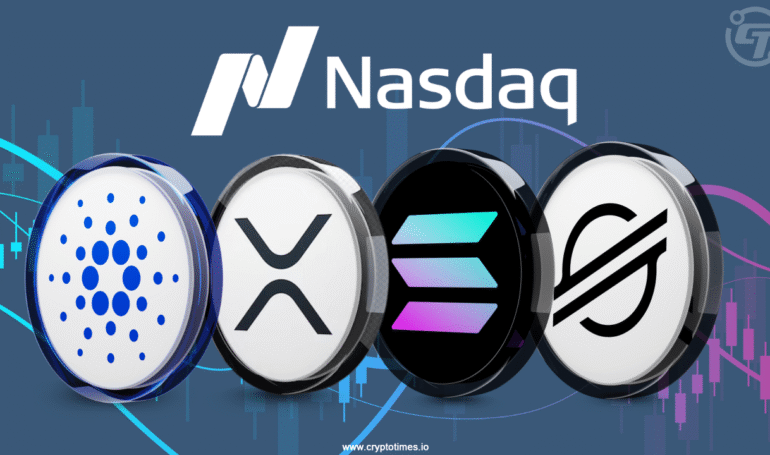 Nasdaq Adds XRP, SOL, ADA, XLM to Crypto Index