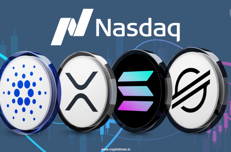 Nasdaq Adds XRP, SOL, ADA, XLM to Crypto Index
