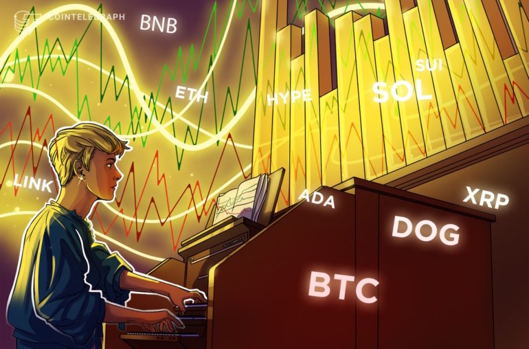 Price predictions for BTC, ETH, XRP, BNB, SOL, DOGE, ADA, SUI, HYPE, LINK