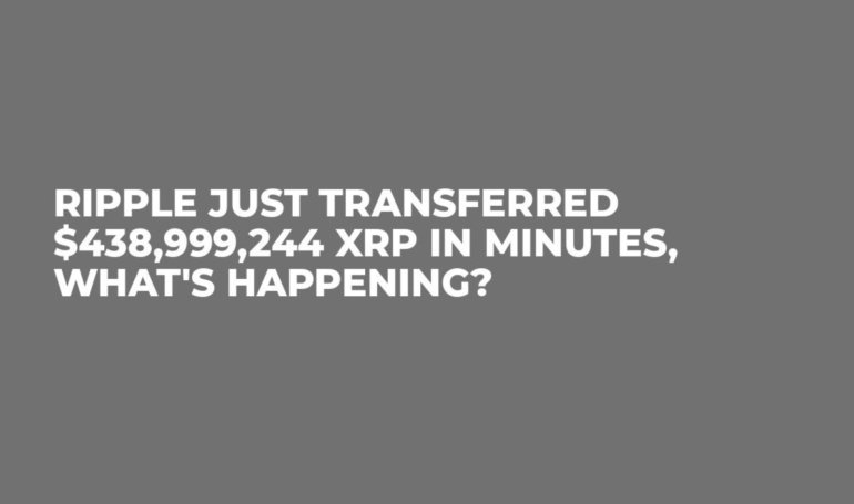 Ripple Just Transferred 8,999,244 XRP in Minutes, What’s Happening?
