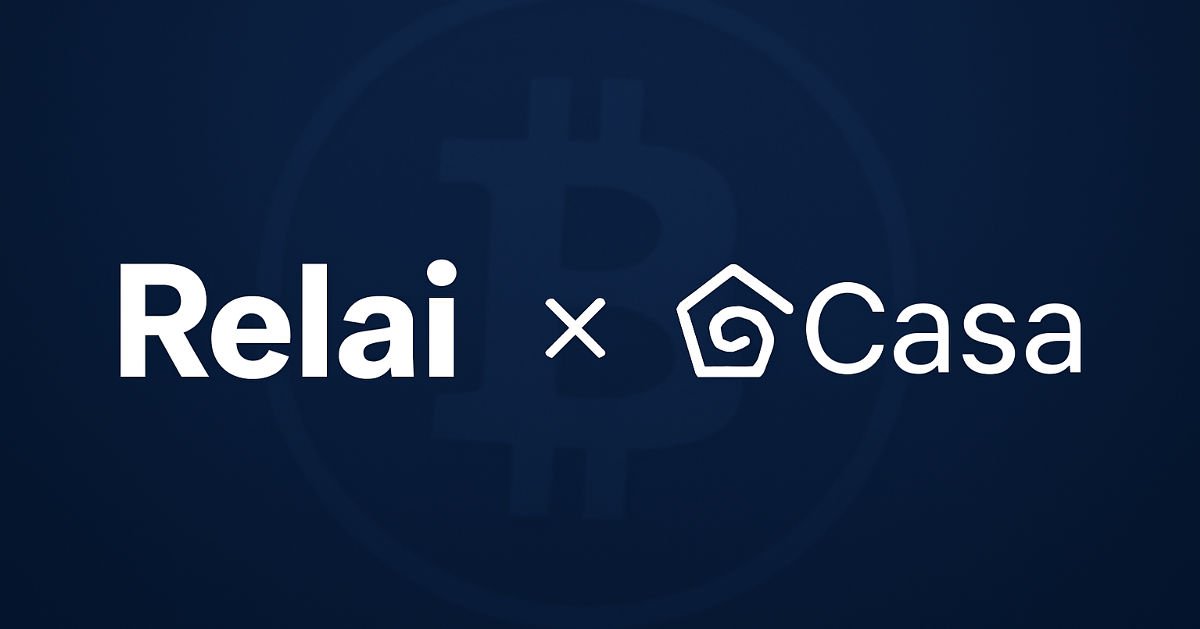 Swiss Bitcoin Platform Relai & Casa Partner To Offer Multisig Bitcoin Security