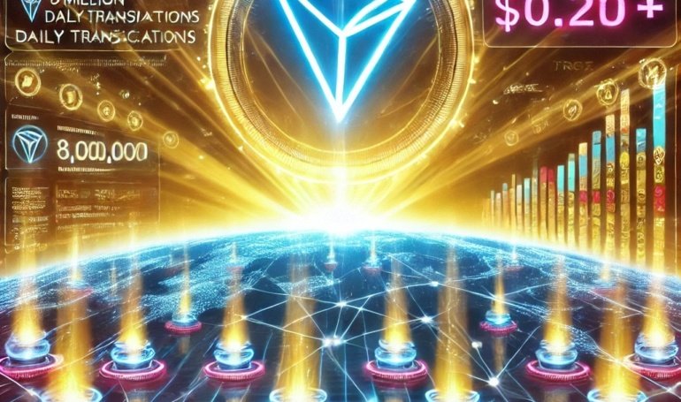 TRON Surges Past 8 Million Daily Transactions as TRX Holds Above alt=