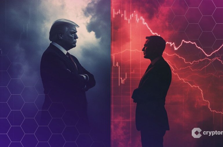 Trump vs Musk: Crypto Market Turns Red, Tesla Closes 14% Lower
