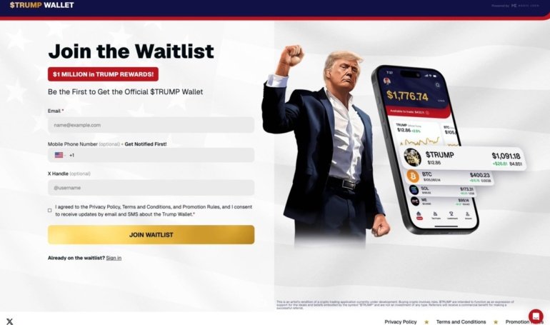 US President Trump to Launch Crypto Wallet & Trading App