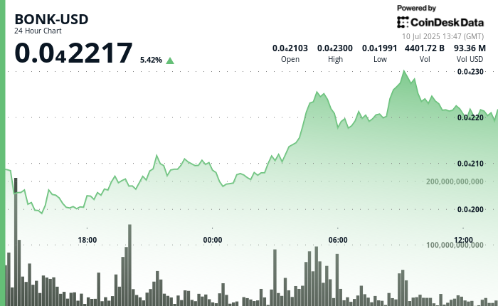 BONK Recovers Sharply as Bulls Target alt=