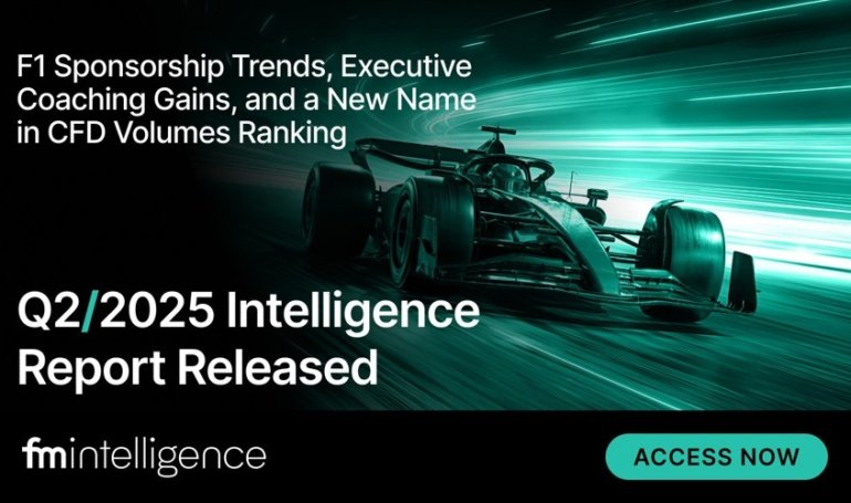 F1 Sponsorship Trends, Executive Coaching, CFD Volumes Ranking