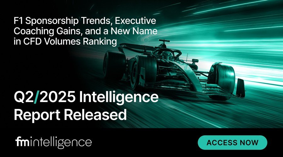 F1 Sponsorship Trends, Executive Coaching, CFD Volumes Ranking