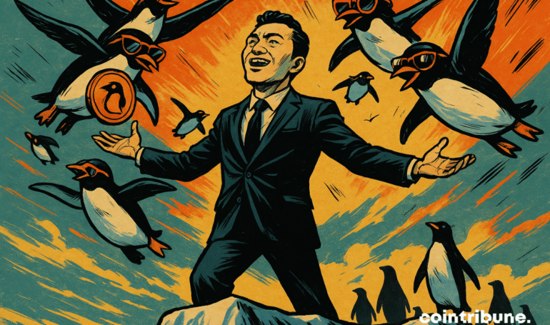 PENGU Soars 31% After Justin Sun Drops a Mysterious Message
