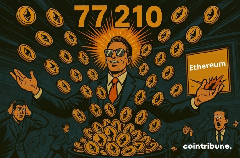 SharpLink Acquires 77,210 ETH, Exceeding Ethereum’s Monthly Issuance