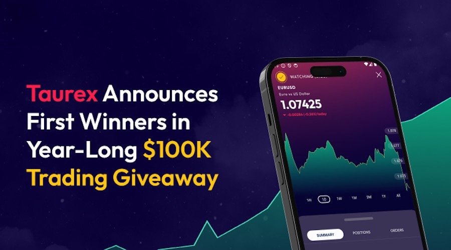 Taurex Announces First Winners in Year-Long 0K Trading Giveaway