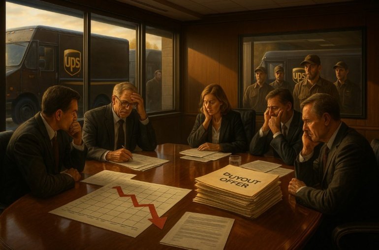 UPS Offering Buyouts As UBS Cuts Price Target