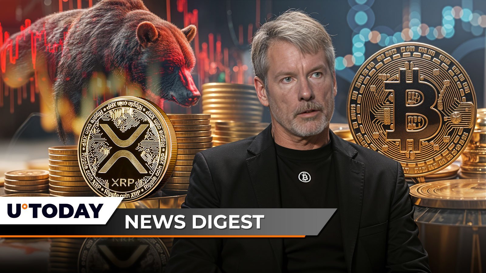 XRP Bears Stunned by 51,209% Liquidation Imbalance, Saylor Posts One-Word Verdict for Bitcoin, Cardano Founder Issues Crucial Scam Alert: Crypto News Digest