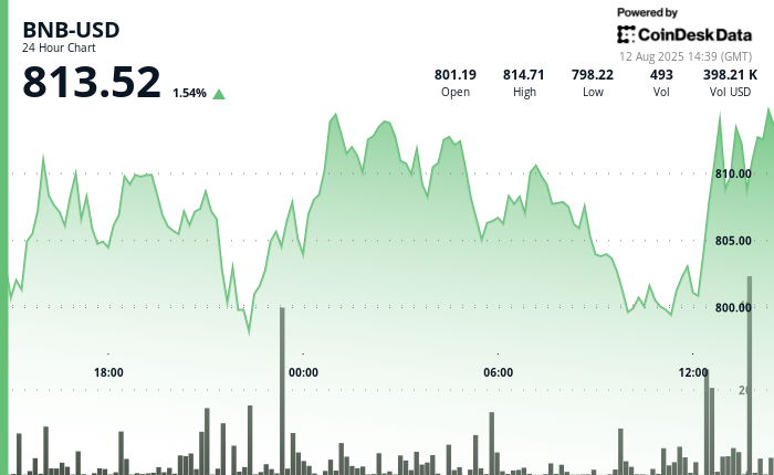 BNB Climbs Above 0 as Buyers Target 5 Resistance