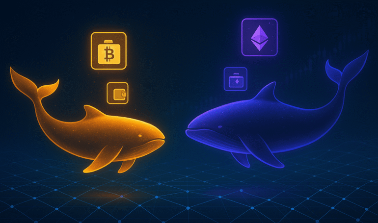 Bitcoin & Ethereum Whale Populations Quietly Growing, On-Chain Data Reveals
