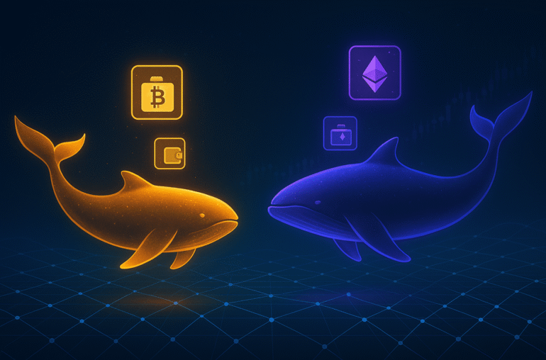 Bitcoin & Ethereum Whale Populations Quietly Growing, On-Chain Data Reveals